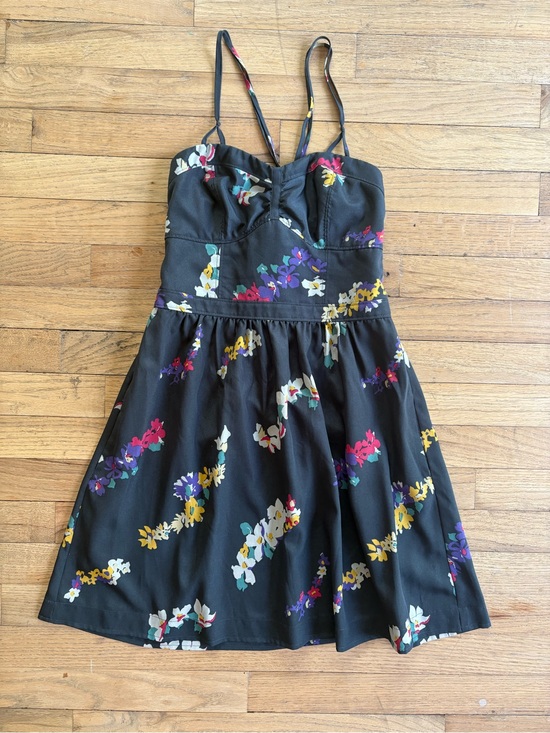 American Eagle Outfitters Dresses & Skirts - American Eagle Outfitters Black Floral Spaghetti Strap Dress